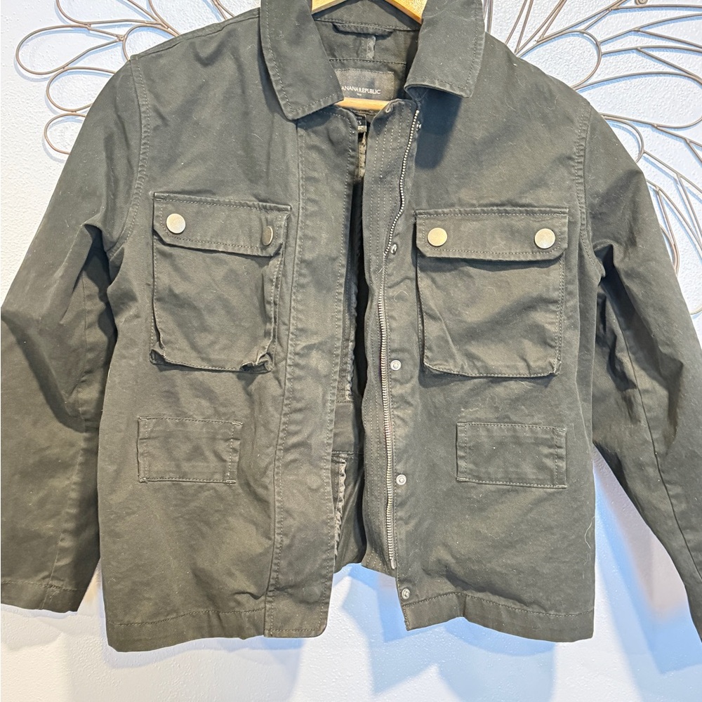 Banana Republic Charcoal Utility Jacket